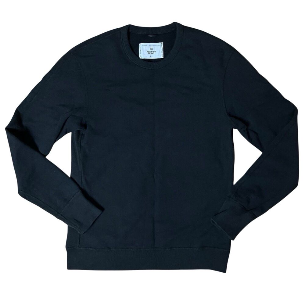 Reigning Champ Mens S Black‎ Cotton Crewneck Sweatshirt Logo Athletic Streetwear - Picture 12 of 12